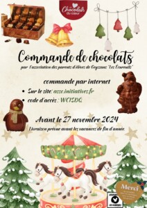 Commande de chocolats Les Ecureuils